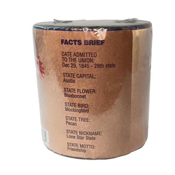 Texas Longhorn Wipes Toilet Paper Gag Gift Vintage New in Package Made in USA - Picture 3 of 7